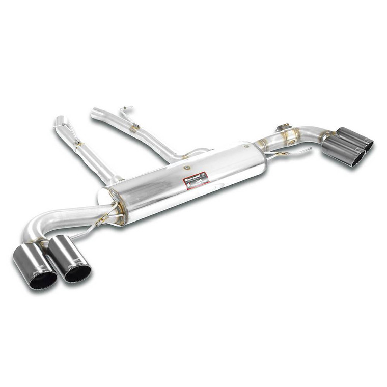 Supersprint Rear exhaust Right "Gun Metal Grey" OO90 - Left OO90 with valve - 525776