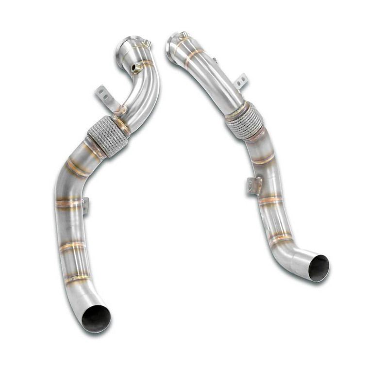 Supersprint Turbo downpipe kit Right - Left (Replaces catalytic converter)Accepts the stock "Cat.-Back" system - 525211
