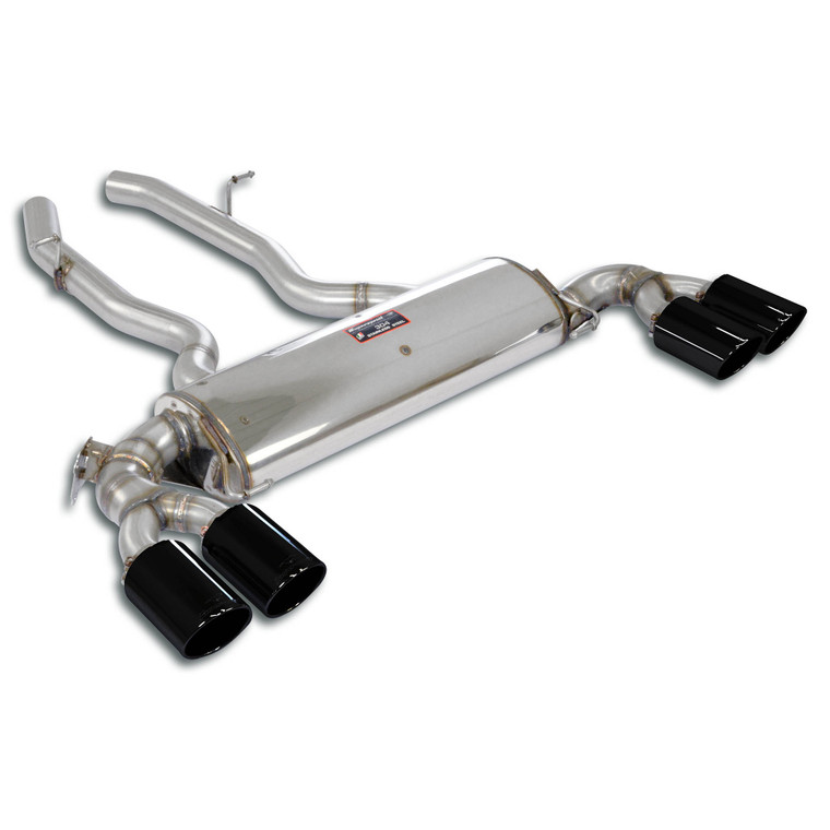 Supersprint Rear exhaust "Gun Metal Grey" Right OO100 - Left OO100 with valve - 525596