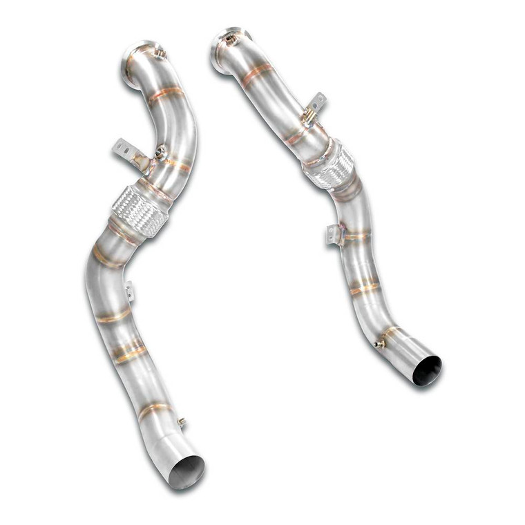 Supersprint Turbo downpipe kit Right - Left (Replaces catalytic converter)Accepts the stock "Cat.-Back" system - 526911