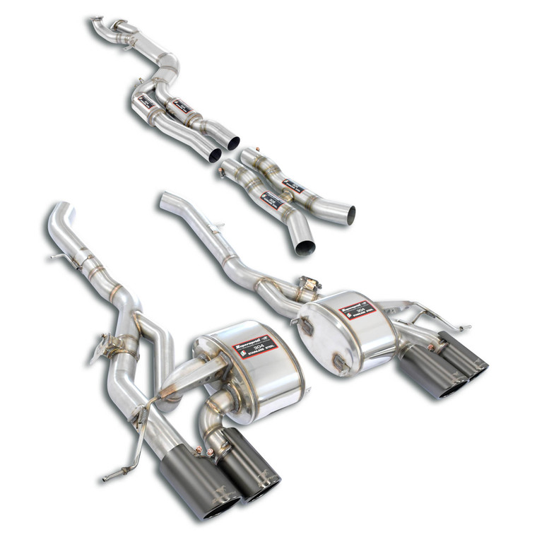 Supersprint J-Pipe Touring Package with valves - completeDeletes the secondary catalytics + OPFs  + mid resonator - 527740