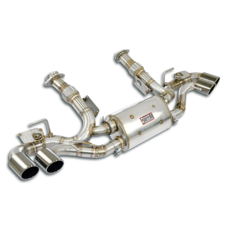 Supersprint Rear exhaust right - left with valve, 4 endpipes OO 100 - 532126