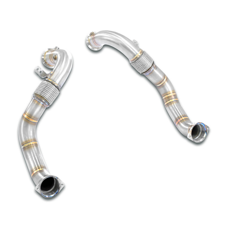 Supersprint Turbo downpipe kit Right - Left(Replaces primary and secondary catalytics)Accepts the stock tertiary catalytics - 529211