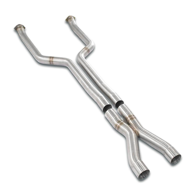 Supersprint Front pipes kit Right - Left + "X-Pipe"Deletes tertiary catalytics - 529252