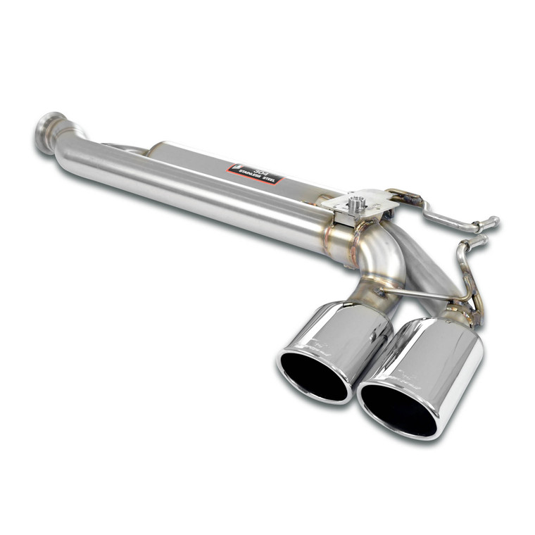 Supersprint Rear exhaust Left 120x80 with valve - 723637