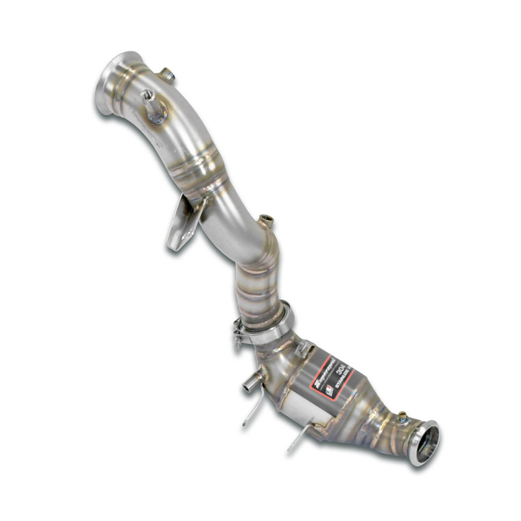 Supersprint Downpipe Right + Metallic catalytic converter(Replaces pre-catalytic converter + GPF)With bungs for the pressure sensor / EGT - 725361