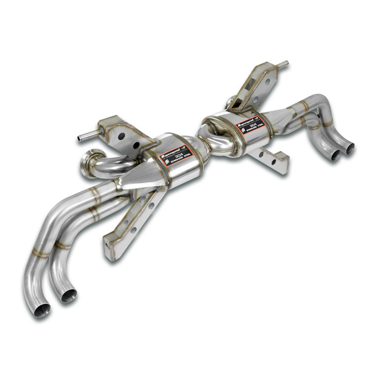 Supersprint Rear exhaust "Racing" Right - Left 4 exits(Deletes the stock, secondary catalytics - fits to the stock endpipes)-14,0 Kg - 768334