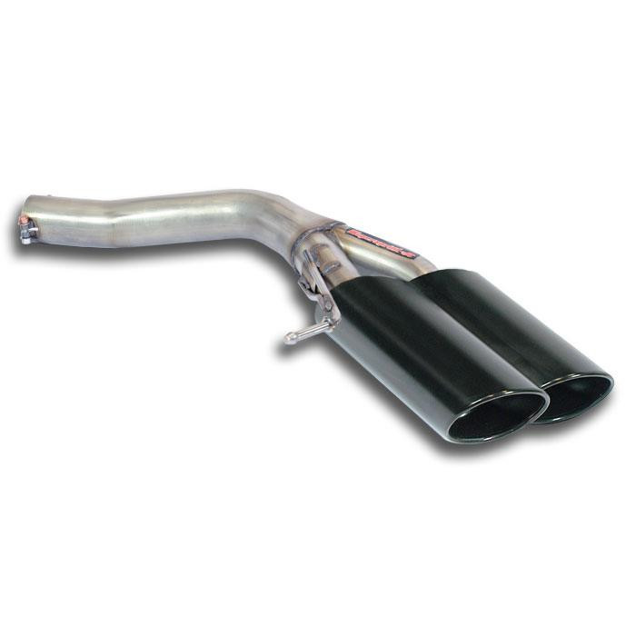Supersprint Rear pipe Right 100x75 "Gun Metal Grey"(Muffler delete) - 769677