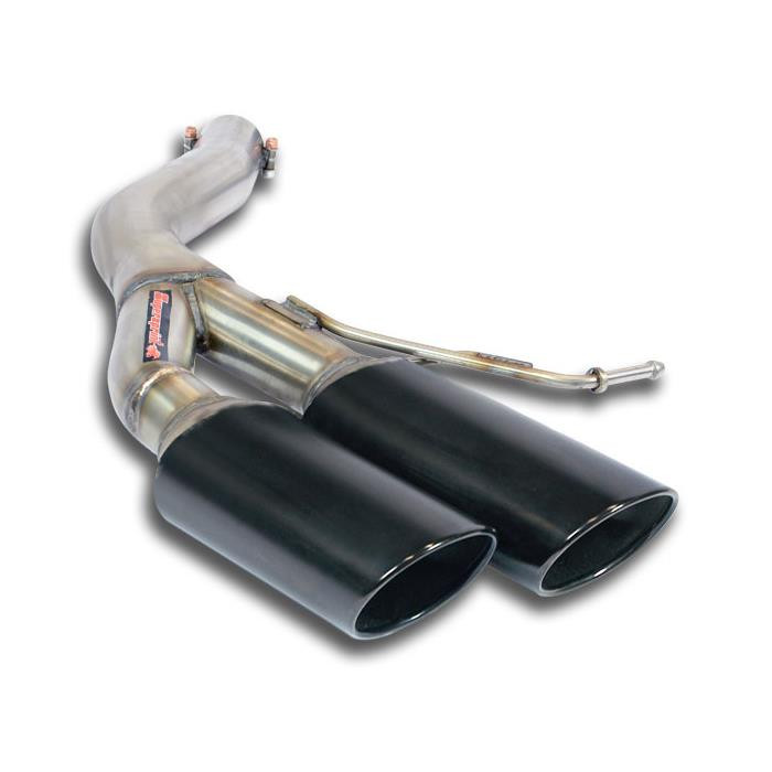 Supersprint Rear pipe Left 100x75 "Gun Metal Grey"(Muffler delete) - 769687