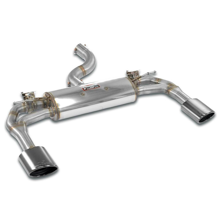 Supersprint Rear exhaust with valves right - left 145x95 "Gun Metal Grey" - 776945