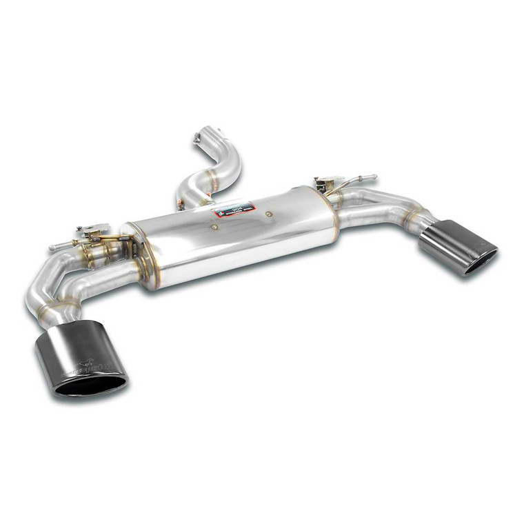 Supersprint Rear exhaust with valves right - left 145x95 "Gun Metal Grey" - 776975