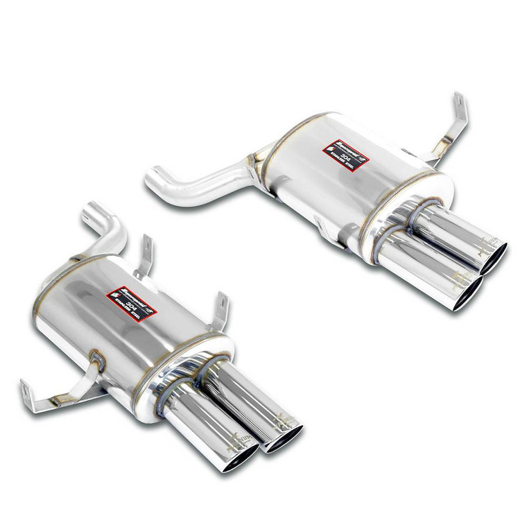 Supersprint Rear muffler, Race Tips PackageWith E.E.C. homologation - 786880