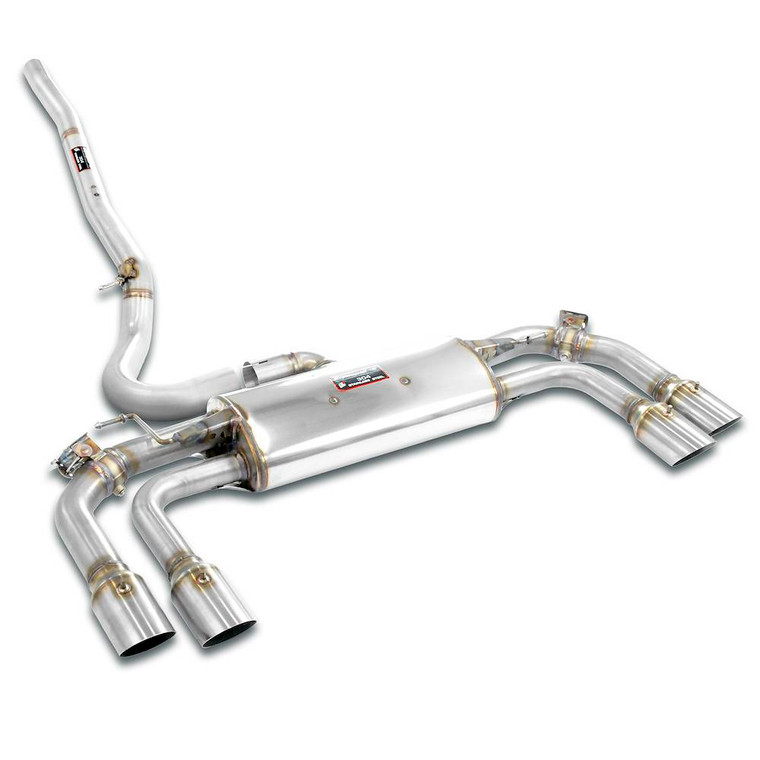 Supersprint Rear exhaust with valve Right - Left for the Stock end tips - 832824
