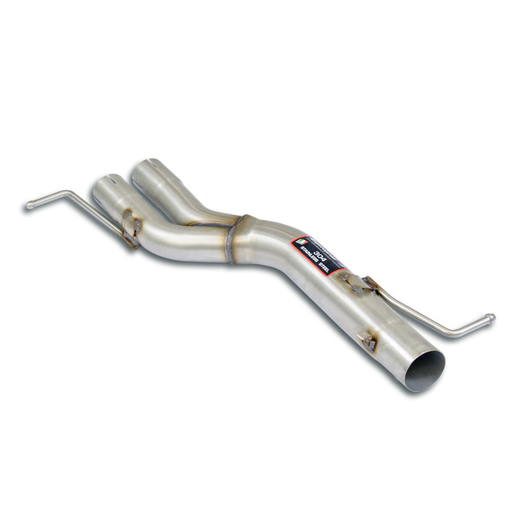 Supersprint Non-resonated, "Y-Pipe" mid section(Deletes OEM centre exhaust) - 843113