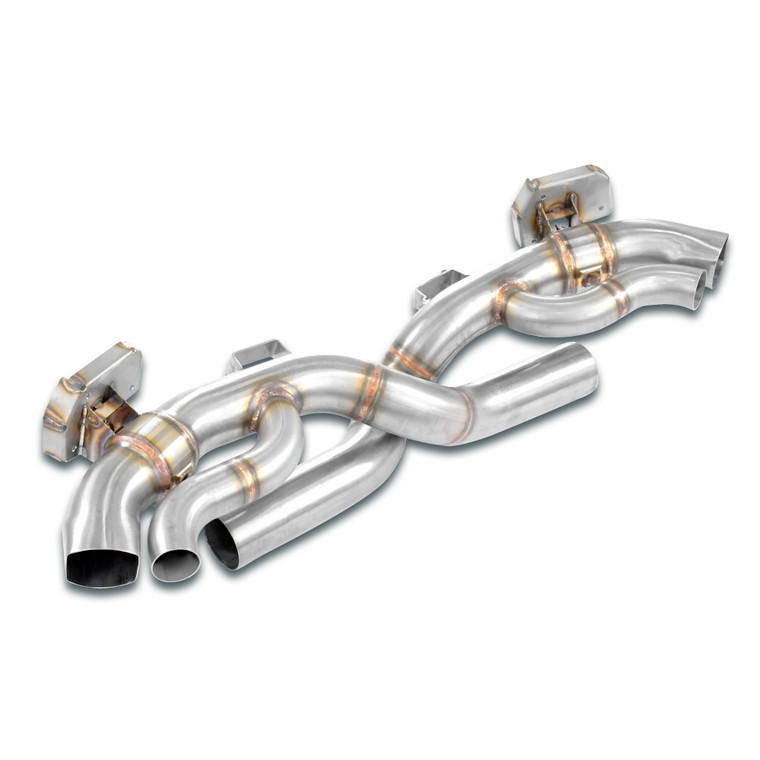 Supersprint Rear pipe kit Right - Left with valves(Muffler delete) - 861014