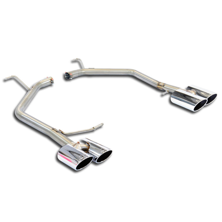 Supersprint Rear pipes Right 100x75 - Left 100x75(Muffler delete) - 916327