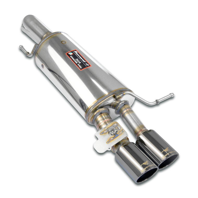 Supersprint Rear exhaust OO 90 "Gun Metal Grey" with valve - 971026