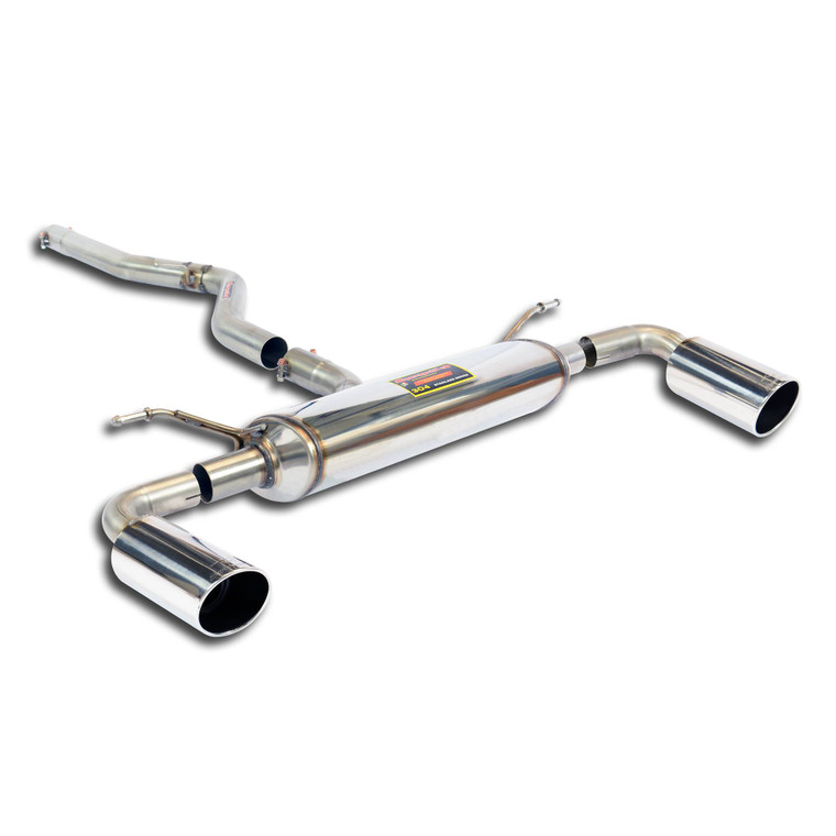 Supersprint Connecting pipe + rear exhaust Right O100 - Left O100 - 987624