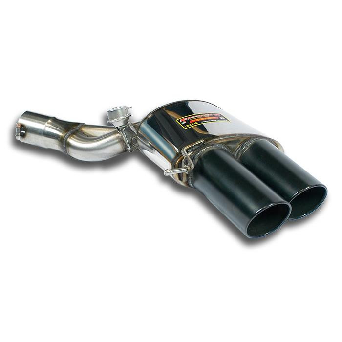 Supersprint Rear exhaust Right OO100 "Gun Metal Grey" with valve - 988256
