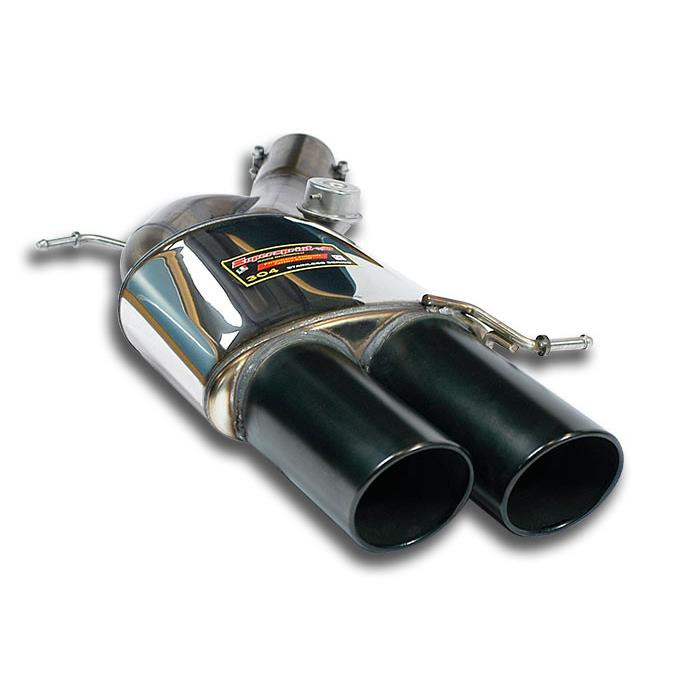 Supersprint Rear exhaust Left OO100 "Gun Metal Grey" with valve - 988276