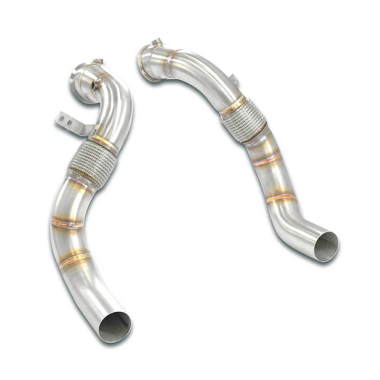 Supersprint Turbo downpipe kit Right - Left (Replaces catalytic converter)Accepts the stock "Cat.-Back" system - 989711