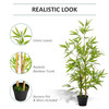 2 Artificial Bamboo Trees Decorative Plant Indoor/Outdoor 120cm