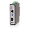 IMC-1001CS-E Compact Gigabit Ethernet to SFP slot industrial fiber media converter, extreme temp.