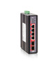 IGS-402CS-4PHE - 6 ports Gigabit Ethernet PoE Industrial switch, extreme temperature, left view