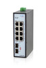 IGS-802CS-8PH - 8 PoE+ 30W copper ports + 2 SFP ports Gigabit Ethernet Industrial switch, Right View