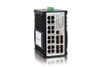 IGS-1608SM-SE-8PHE - 16 copper + 8 SFP port SNMP/web-managed Industrial PoE switch with Sync-Ethernet - sticker side view