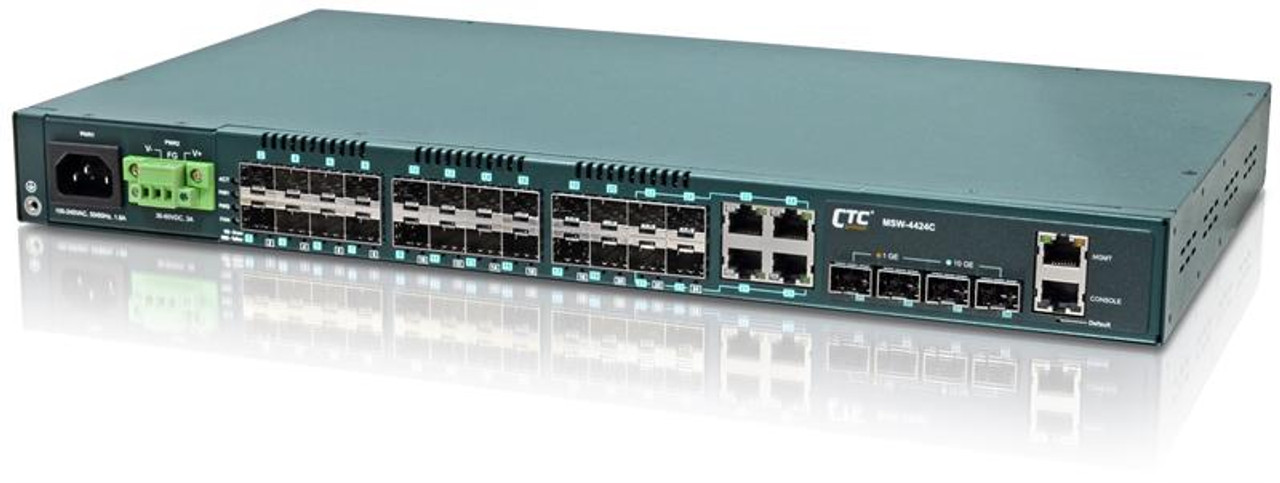 24-Port Gigabit Ethernet Switch with 2 SFP Ports