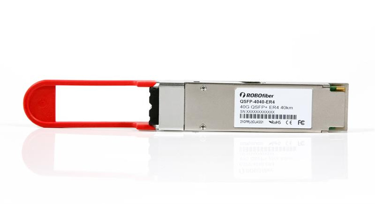 QSFP+ 40G ER4 optical module, single-mode, CWDM 4 aggregate 10G channels,  40Km