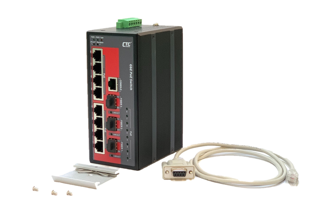 TCSESM103F2LG0 - switch Ethernet managé standard - 8 ports cuivre - 2 ports  fibre (adaptateur) - Professionnels