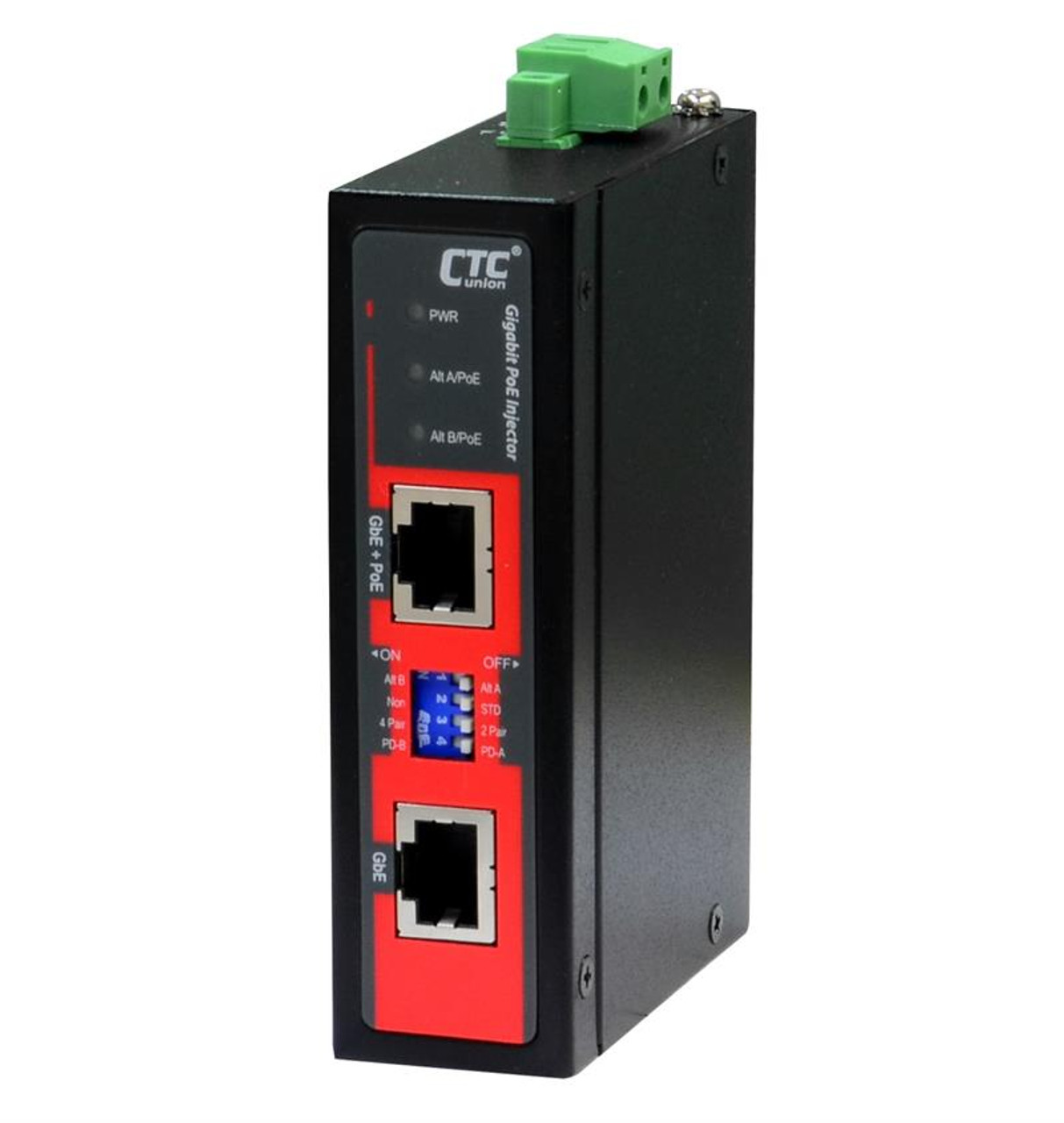 Industrial 2 Port Gigabit PoE+ Power over Ethernet Injector 48V / 30W -  Wall-Mountable