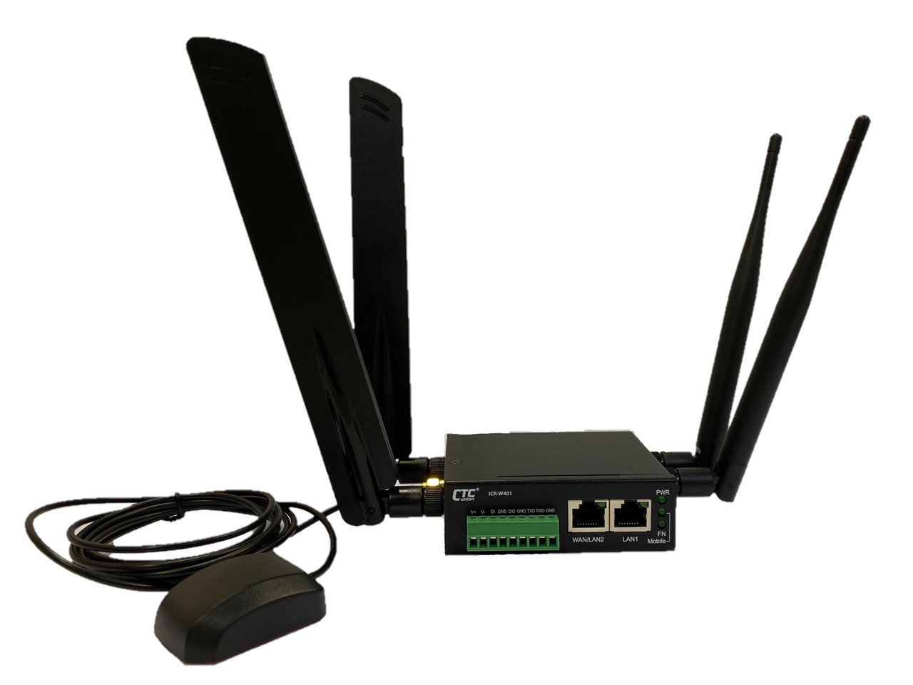 ICR-W401-A - Ethernet Industrial LTE/4G router with GPS, hardened