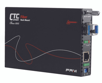 FRM220-E1-T1R-LC20A - T1 and E1 RJ45 to single strand WDM BiDi Tx:1310nm/Rx:1550nm fiber media converter (T1 modem), 20Km
