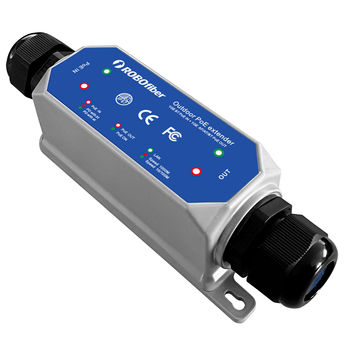 RB-EXTGE-101HB Gigabit Ethernet Industrial Outdoor grade PoE 100m reach extender, cascadable, water-proof IP67, 802.3bt 90W PoE++ capable