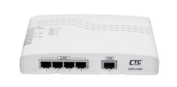 GSW-3100C - 10G Ethernet CPE switch 4x 1G/2.5G RJ45 + 1x 10G RJ45 + 1x 1G/10G SFP+ L2 Managed with optional Cable Tray
