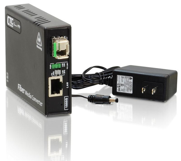FMC-1001S-WA02 Gigabit Ethernet WDM single strand SMF fiber media converter, BiDi T:1310/R:1550nm, 2Km