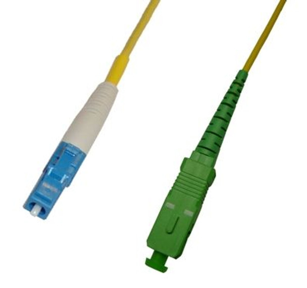 SCA-LCP-SS9 - SC/APC to LC/UPC, singlemode 9/125 simplex fiber optic patch cord cable