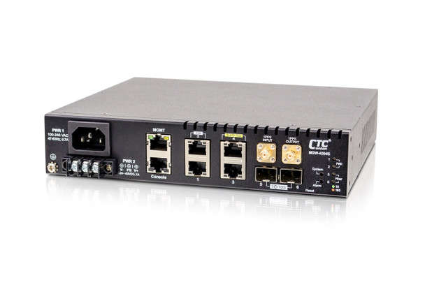 MSW-4204S-AD 2x 10G SFP+ and 4x Gigabit RJ45 EDD switch (Ethernet Demarcation Device) for Metro Ethernet networks w/ full 802.3ah OAM support (NID), SyncEthernet support, AC and DC power inputs