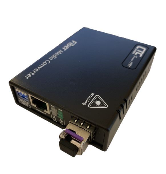 FMC-100S-LC02B Fast Ethernet multimode fiber media converter, single strand BiDi LC connector, 2Km