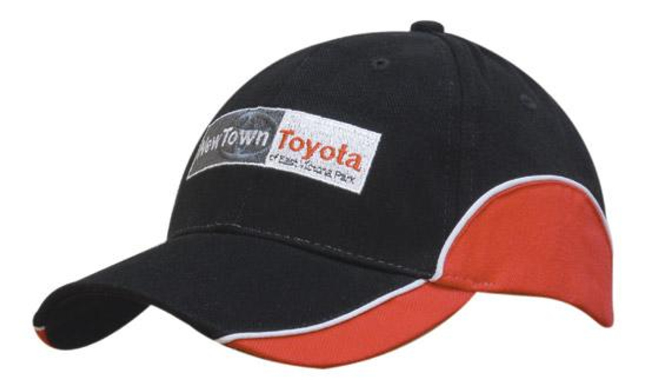 Brushed Heavy Cotton with Peak & Crown Trimmed Inserts Brushed Heavy Cotton with Peak & Crown Trimmed Inserts