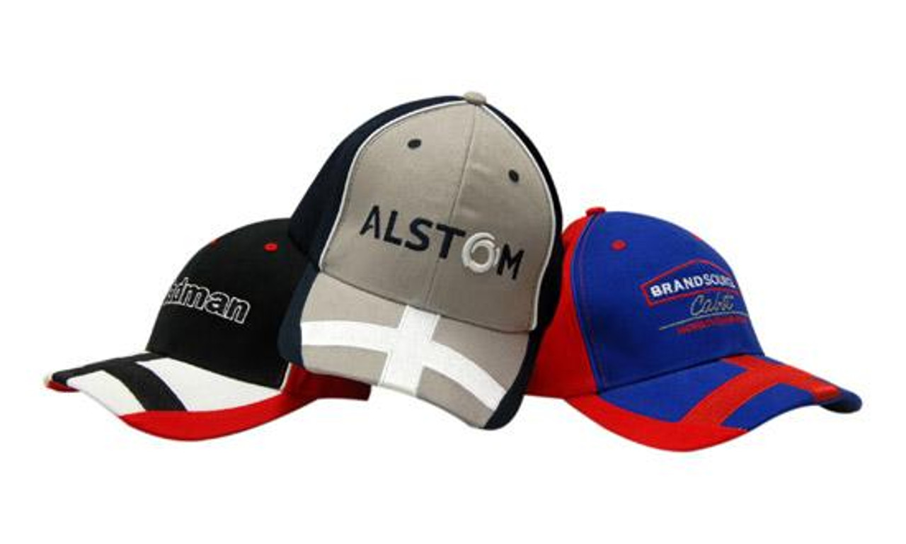 Brushed Heavy Cotton with Crown Piping & Peak Cross Embroidery Brushed Heavy Cotton with Crown Piping & Peak Cross Embroidery