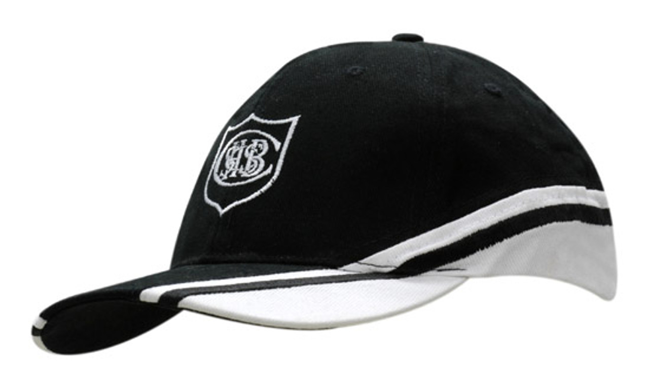 Brushed Heavy Cotton with Crown & Peak Inserts/Embroidery