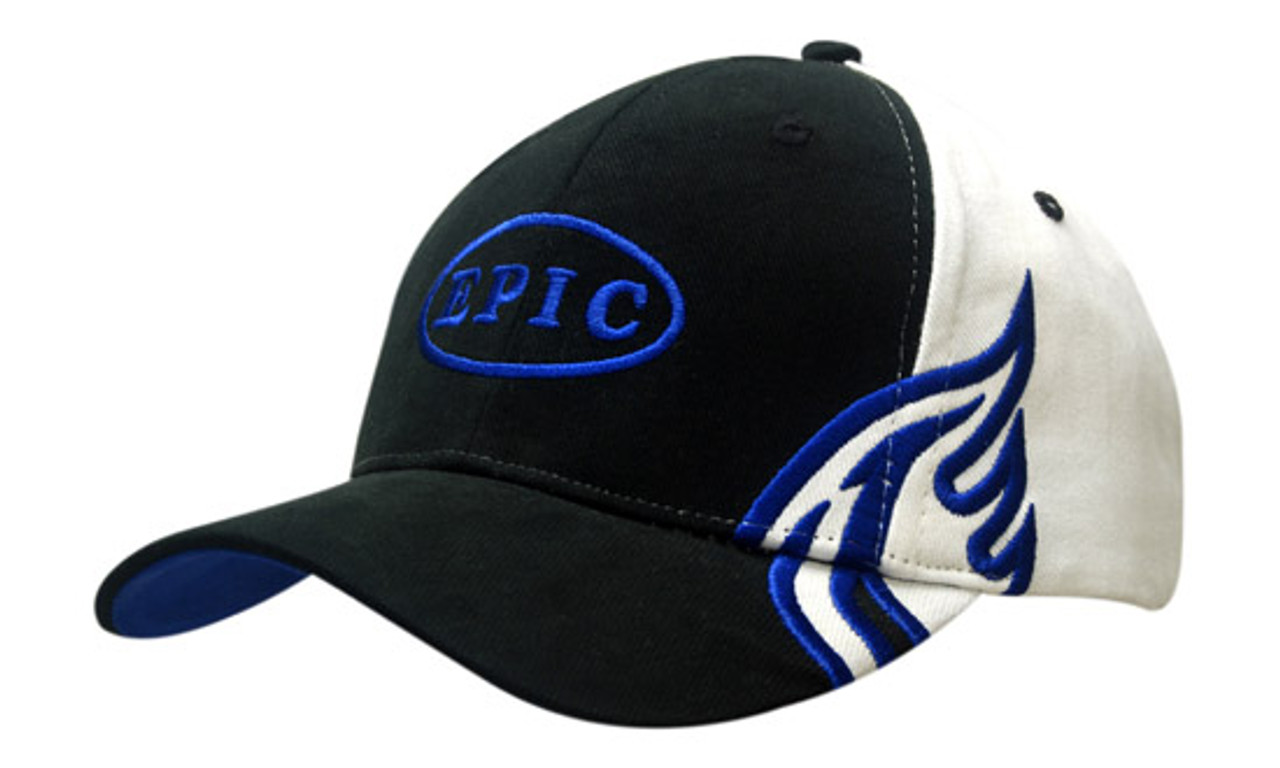 Brushed Heavy Cotton with Wing Embroidery on Crown & Peak Brushed Heavy Cotton with Wing Embroidery on Crown & Peak