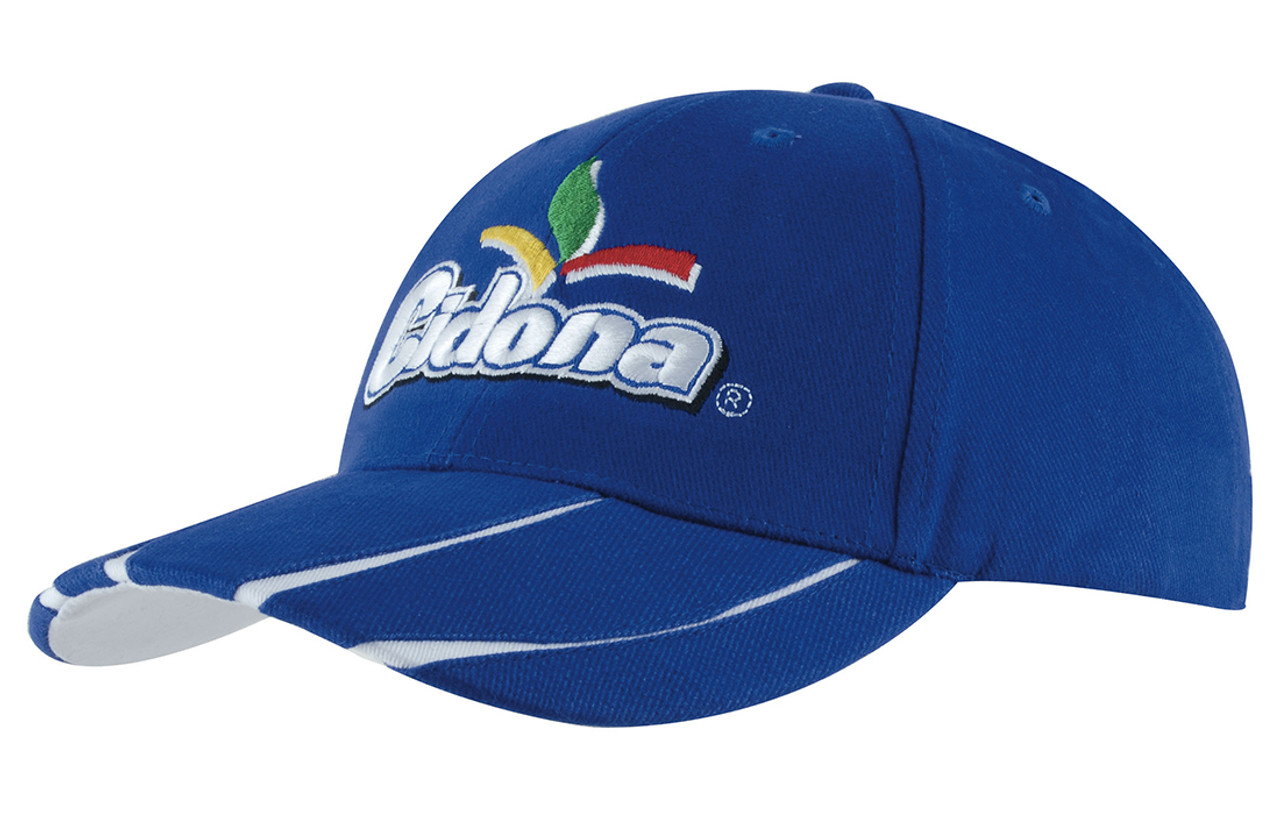 Brushed Heavy Cotton with Laminated Two-Tone Peak