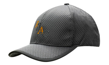 Waffle Mesh Cap with Peak Trim Waffle Mesh Cap with Peak Trim
