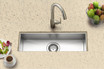 23" x 8-1/2" Stainless Steel Undermount Single Bowl Bar/Prep Sink