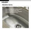 Houzer Medallion 31" Stainless Steel Undermount Single Bowl Kitchen Sink with Strainer